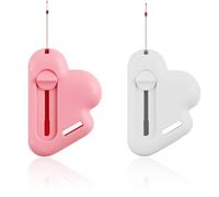 2 en 1 guía de costura magnética con recortes rápidos integrados, guía de dobladillo magnético en forma de nube, guía de costura con cortador retráctil, universal de máquina de coser para coser