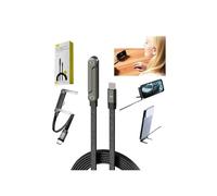 2 en 1 Invisible Stand Charging Cable, 240 W Super Fast Charging Cord with Built-in Folding Metal Phone Stand,Type-C to Type-C, Anti-Tangle 5FT Flexible Cord,for Smartphone,Tablets,Laptop,Gaming