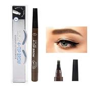 2 en 1, Lápiz de Cejas 3D, Impermeable con Micro Tenedor, Fácil de Crear, Lápiz de Cejas Tridimensional Natural Rubio