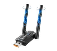 【2 en 1】 Memoria WiFi6 y Bluetooth 5.4 para PC, Adaptador WiFi USB AX900 WiFi6 Dual Band 2.4GHz/5GHz Antena Interna 5DBi Compatible con Windows 11/10/8.1/8/7, para PC/Escritorio/portátil
