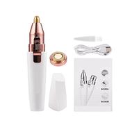 2 en 1 Mujeres Epiladores Trimmer Eléctrico Trimmer Depilación Lady Shaver Face Razor USB Removedor de cabello recargable hembra (Color : MT090)