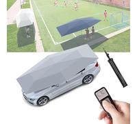 2 en 1 paraguas de la cochera del automóvil, toldo plegable del control remoto con la batería extraíble, refugio portátil a prueba de viento al aire libre para los coches que acampan protección de la