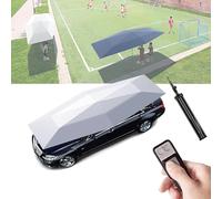 2 en 1 paraguas de la cochera del automóvil, toldo plegable del control remoto con la batería extraíble, refugio portátil a prueba de viento al aire libre para los coches que acampan protección de la