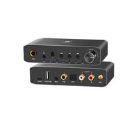 2 en 1 Receptor Transmisor Convertidor de Audio Digital A Analógico Coaxial Óptico Adaptador de Amplificador de Auriculares PC-USB Enchufe