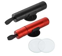 2 en 1 Rompe Cristales y Cinturones，2 Martillo de Seguridad para Coche，Viene con Soporte，Martillo de Emergencia Coche，Herramienta de Rescate de Emergencia Esencial para Coches y autobuses (V9-A)