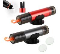 2 en 1 Rompe Cristales y Cinturones，2 Martillo de Seguridad para Coche，Viene con Soporte，Martillo de Emergencia Coche，Herramienta de Rescate de Emergencia Esencial para Coches y autobuses (V8-B)