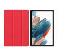 2 en 1 Set para Samsung Galaxy Tab A8 SM-X200 X205 10.5" con funda para tablet inteligente + funda protectora de vidrio templado