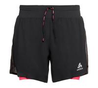 2 En 1 Short Odlo Axalp Trail (negro - rosa paraíso) Mujer