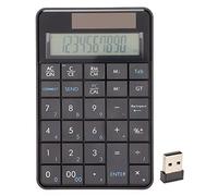 2 en 1 Teclado Numérico Inalámbrico Calculadora Numpad, 29 Teclas 2.4G, Contabilidad Financiera con Receptor USB para Computadora Portátil / Computadora