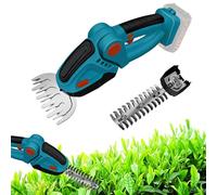 2 en 1 Tijera Cortacésped y Arreglasetos para batería Makita, 2500 RPM Tijeras de Jardín Eléctrico Tijeras Cortabordes Inalámbrico con 2 Cuchillas para podar césped, arbustos y setos