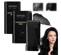 2 en 1 Tinte Instantáneo con Peine para Cabello, Peine de Tintura Capilar temporal, Stick De Tinte Capilar Impermeable, Lápiz de Tintura para el Cabello,2 Piezas (Negro)