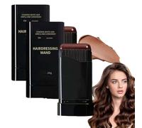 2 en 1 Tinte Instantáneo con Peine para Cabello, Peine de Tintura Capilar temporal, Stick De Tinte Capilar Impermeable, Lápiz de Tintura para el Cabello,2 Piezas (Marrón Oscuro)