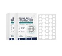 2 en 1 transparente Microneedle Hydrocolloid Parches, 144 Assorted Sizes | Targeted Treatment for Blemishes, Blackheads & Minor Skin Marks, Suitable for Face and Body