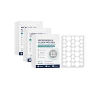 2 en 1 transparente Microneedle Hydrocolloid Parches, 144 Assorted Sizes | Targeted Treatment for Blemishes, Blackheads & Minor Skin Marks, Suitable for Face and Body