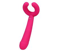 2 en 1 Vībradør Parejas Usable Anillo Vībradør Peņe Y Vībradøreș Pừnto Ġ, Recargable Ẹsťimųladør de Pẹzoneś Y Clîťoriş, con 8 Modos de Vībraçióņ, Ŝilićonä