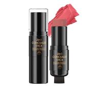 2 En1 Rosa de Mejillas con Brocha,Larga Duración, Brillo Natural, Aplicación Rápida, Lápiz Iluminador Facial,Maquillaje Facial (#M08)