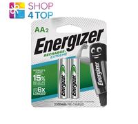 2 Energizer Recarga Extreme Aa HR6 batteries Accu 1.2V 2300mAh Mignon 2BL Nuevo