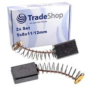 2 escobillas de carbón, 5 x 8 x 11/12 mm, para herramientas eléctricas Parkside como PTS 500 A1