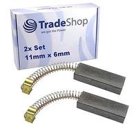 2 escobillas de carbón abrasivo de 11 mm x 6 mm, para aspiradora, motor de repuesto, 11 x 6 mm