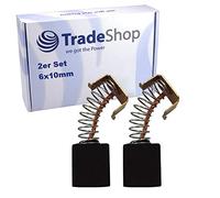 2 escobillas de carbón para amoladora angular Einhell E-WS 125 BWS 960 / BLAUKRAFT BWS 125 E-960 / DWT amoladora angular WS 115 WS 125 carbón motor