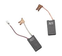 2 escobillas de carbón para Bosch 1617014144 1617014135 A69 con alambre de resorte de 6,3 x 12,5 x 23 mm, motor de herramienta eléctrica de reparación GSH 5E Series