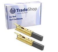 2 escobillas de carbón para Festool SR 151 E-AS, SR 200 E, SR 201 E-AS, SR 201 LE-AS, SR 202 E-AS, SR 203 E-AS, SR 203 LE-AS, SR 301 LE-A/carbón de motor