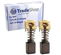 2 escobillas de carbón para motor de 7 x 7 x 9,5/12 mm, compatible con sierra circular Makita BSR730SH DSS500 DSS501 BSS500 BSS501 DCS550 motosierra DUC122 BUC122 CB430 191971-3