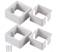 2 espaciadores de enchufe para enchufes eléctricos con junta auxiliar esencial para uso doméstico o comercial (40 mm)