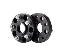 2 Espaciadores De Rueda PCD 5x114,3 CB 67,1 Mm Para Quattroporte Para Alfieri Para Ghibli Para Gran Para Turismo Para Levante Separadores rueda Buje(Black spacer 30mm)