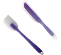 2 espátulas de silicona flexibles, compatibles con TM6 TM5 TM31, resistentes al calor, para cocinar, hornear, aptas para lavavajillas, pequeñas espátulas de silicona moradas