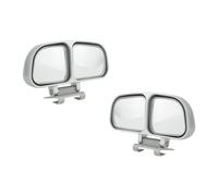 2 espejos de punto ciego, diseño de doble lente, espejo retrovisor para coche, espejo retrovisor auxiliar ajustable con autoadhesivo para coches universales