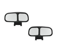 2 espejos de punto ciego, diseño de doble lente, espejo retrovisor para coche, espejo retrovisor auxiliar ajustable con autoadhesivo para coches universales