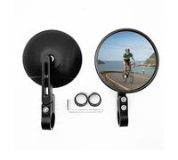 2 espejos laterales redondos para manillar, espejo para moto giratorio a 360°, espejo para manillar High sider para la mayoría de las motos de scooter y vehículos todoterreno