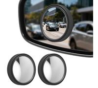 2 espejos para ángulo muerto para automóviles, espejo convexo giratorio de 360° para ángulo muerto, espejo retrovisor de cristal HD para ángulo muerto, espejos redondos de gran angular para aparcamien