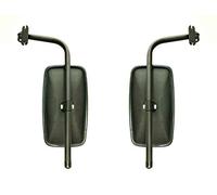 2 espejos retrovisores exteriores para tractores y excavadoras, 285 x 150 mm con brazo de espejo, juego de soportes de espejo