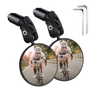 2 espejos retrovisores HD 360 ° giratorios y plegables, universales para manillar de 18 - 22 mm, gran angular, para bicicleta, bicicleta de montaña, bicicleta de carretera
