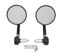 2 espejos retrovisores laterales para motocicleta de 0.866 in, espejos giratorios de 360 grados para moto, bicicleta de calle, bicicleta deportiva, bicicleta de carreras, juego
