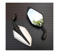 2 Espejos Retrovisores Motocicleta para, Scooter, Bicicleta Eléctrica, Espejo Convexo Trasero Eléctrico De 10 Mm Fibra Carbono Espejos Laterales