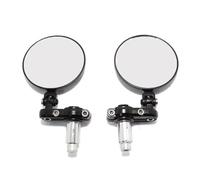 2 espejos retrovisores universales para motocicleta, modificados, retro, plegables, negros, en blanco, para manillar de 22 mm. Espejos traseros