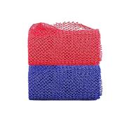 2 esponjas de red africana, esponja de baño de red larga, exfoliante africano para ducha, depurador de espalda, más suave para la piel, se estira hasta aproximadamente 63 pulgadas (azul y rosa)