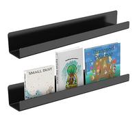 2 estantes de nevera magnéticos, estantes de especias de pared de acero inoxidable, soporte para especias multifuncionales sin taladrar, para frigorífico, pared de cocina, cuarto de baño, color negro