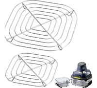 2 estantes para freidora de aire Ninja Crispi FN101 y Ninja Crispi Pro Air Freyer AS101, accesorios de parrilla de acero inoxidable para freidora de aire Ninja Crispi FN101 AS101