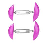 2 estiradores de zapatos para hombres y mujeres, ancho ajustable rojo, expansor de cabeza de zapatos para mujer, estirador de dedos con perillas de perfil de aluminio para un ajuste cómodo, Pink