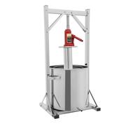 2 exprimidores de acero inoxidable, gran capacidad, exprimidor hidráulico de acero inoxidable, máquina de jugo manual, uva de manzana, tintura de verduras, miel y aceite de oliva