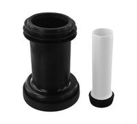 2 extensiones de tubo de drenaje de inodoro de PVC con estructura gruesa para un sellado mejorado y reducción del riesgo de fugas en fontanería doméstica