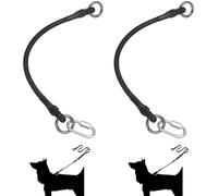 2 extensores de correa para perro, extensión de correa para mascotas de alta elasticidad con gancho de metal para perros pequeños, medianos y grandes