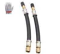 2 extensores de válvula de neumático flexibles universales, extensor de válvula de neumático flexible 2025, extensor de vástago de válvula de aire, extensores de vástago de válvula para bicicletas,