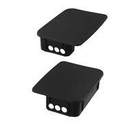 2 extremos de parachoques trasero para Wrangler TJ 1997-2006, OE 55078139AA de repuesto, insertos de parachoques izquierdo derecho de plástico negro, kit de cubierta todoterreno 4x4 agujero