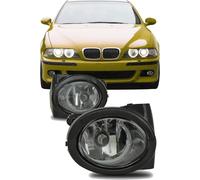 2 Faros Antiniebla Juego Negro Transparente Apto para BMW 3er E46 5er E39 M Tope