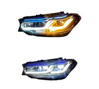 2 faros delanteros for coche compatible con BMW Serie 5 G30 G38 2018-2020 Lámparas for coche Luces de circulación diurna M5 modificadas Señales de giro dinámicas Lámpara for coche